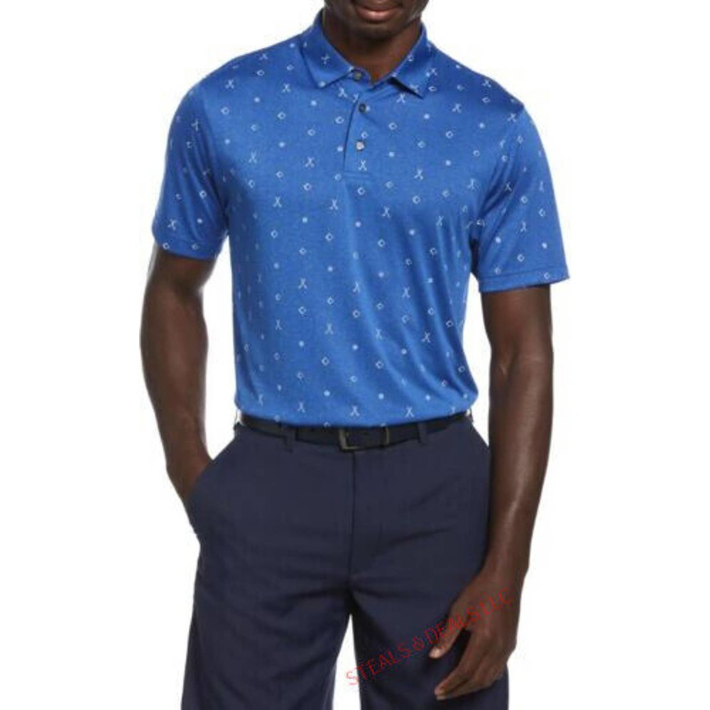 PGA Tour Men's Polo Shirt Moisture Wicking Short-Sleeved Stretch Polo XL NEW